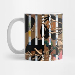 Geometric modern Boho abstract mid century stripes minimalist 166 Pattern Mug